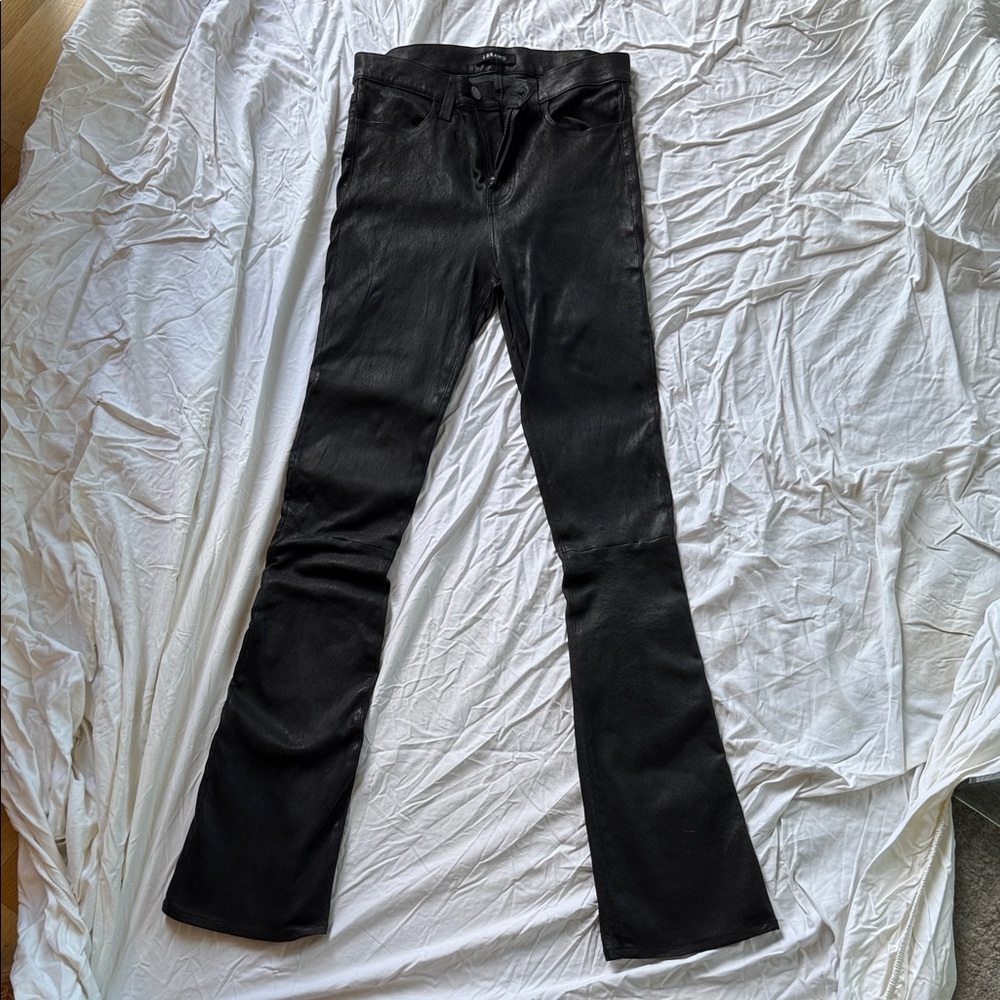 J Brand Black Leather Pants